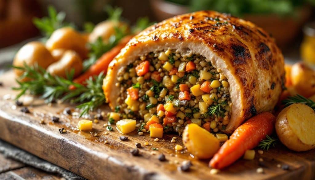 découvrez nos conseils pour réussir la cuisson de votre rôti de pintade farcie au four, avec la durée idéale pour un résultat savoureux et parfaitement rôti.
