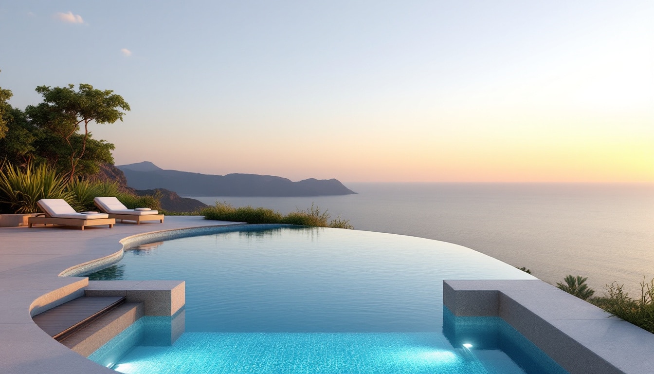 découvrez notre expertise en design et installation de piscines infinity, pour une piscine sans bordure offrant une vue imprenable et une élégance contemporaine.