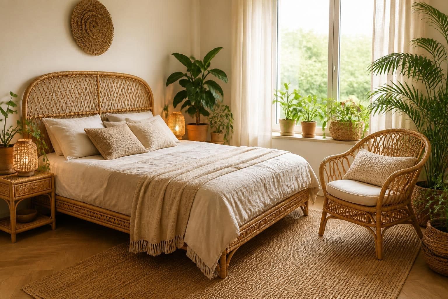 découvrez des idées et meubles en rotin pour une déco chambre au style naturel et bohème, alliant charme et authenticité pour un intérieur cosy et tendance.