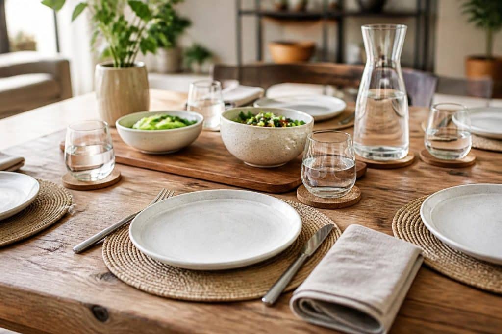 découvrez nos conseils pratiques pour profiter d'une table en bois sans nappe tout en la protégeant efficacement contre les taches et les rayures.