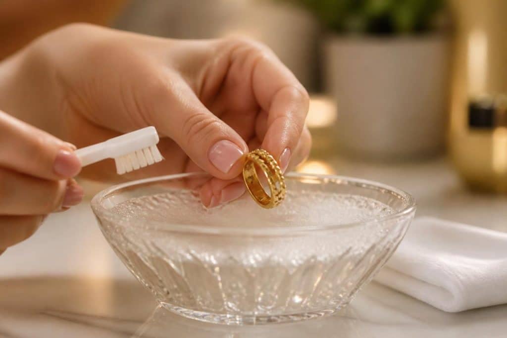 découvrez des méthodes efficaces et sûres pour nettoyer vos bijoux en or sans les abîmer, afin de leur redonner éclat et beauté facilement.