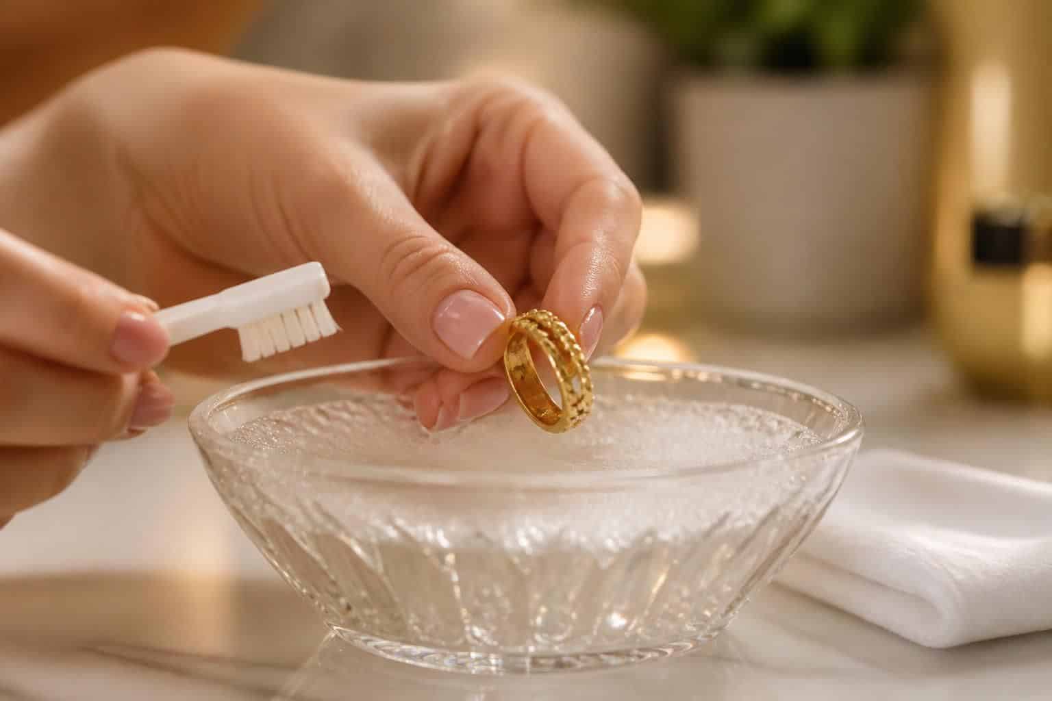 découvrez des méthodes efficaces et sûres pour nettoyer vos bijoux en or sans les abîmer, afin de leur redonner éclat et beauté facilement.